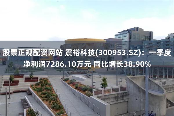 股票正规配资网站 震裕科技(300953.SZ)：一季度净利润7286.10万元 同比增长38.90%