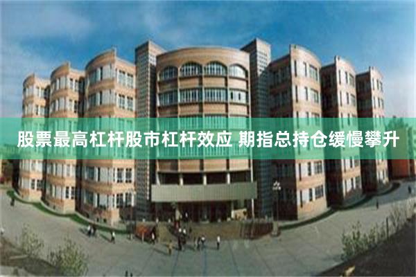 股票最高杠杆股市杠杆效应 期指总持仓缓慢攀升