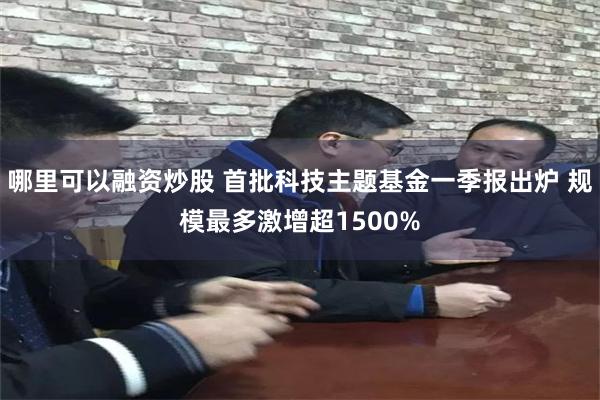 哪里可以融资炒股 首批科技主题基金一季报出炉 规模最多激增超1500%
