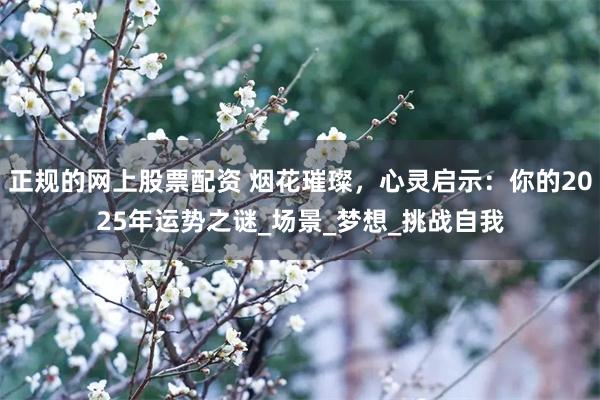 正规的网上股票配资 烟花璀璨，心灵启示：你的2025年运势之谜_场景_梦想_挑战自我